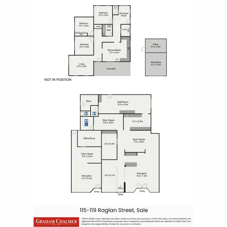 Floorplan of Homely house listing, 115-119 Raglan Street, Sale VIC 3850