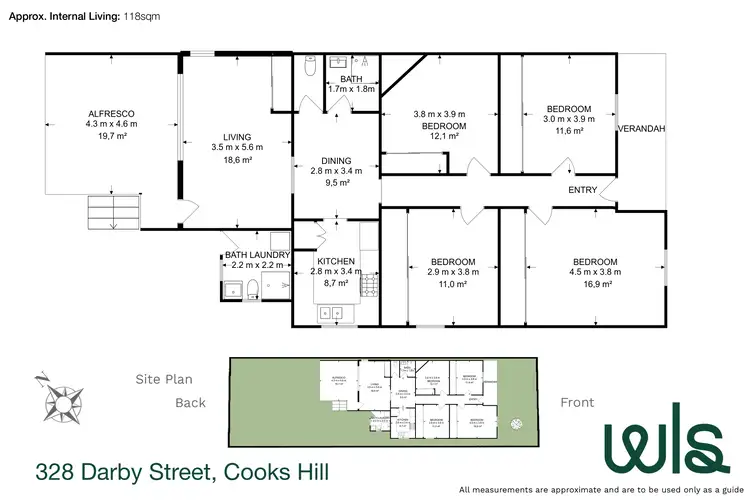Floorplan of Homely house listing, 328 Darby Street, Cooks Hill NSW 2300