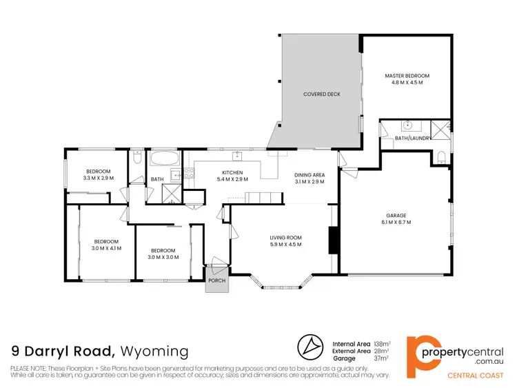 Floorplan of Homely house listing, 9 Darryl Road, Wyoming NSW 2250
