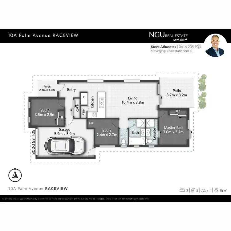 Floorplan of Homely house listing, 10A Palm Avenue, Raceview QLD 4305