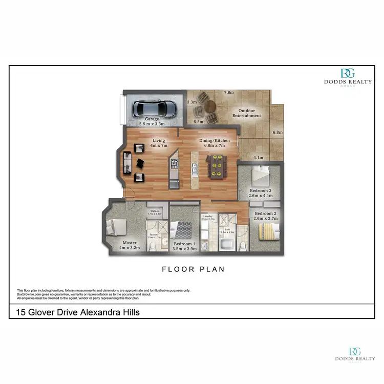 Floorplan of Homely house listing, 15 Glover Drive, Alexandra Hills QLD 4161