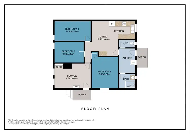 Floorplan of Homely house listing, 18 Westbury Street, Davoren Park SA 5113
