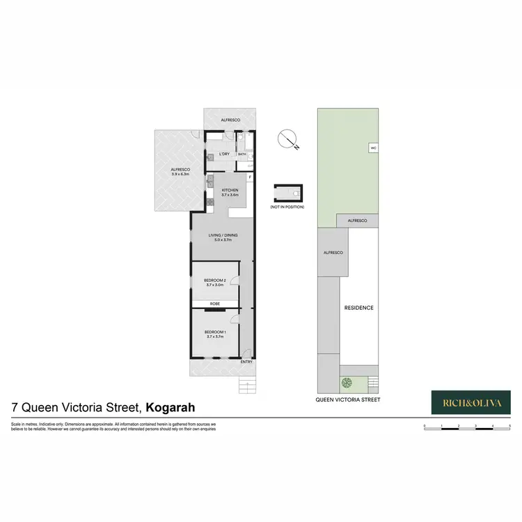 Floorplan of Homely semi-detached listing, 7 Queen Victoria Street, Kogarah NSW 2217