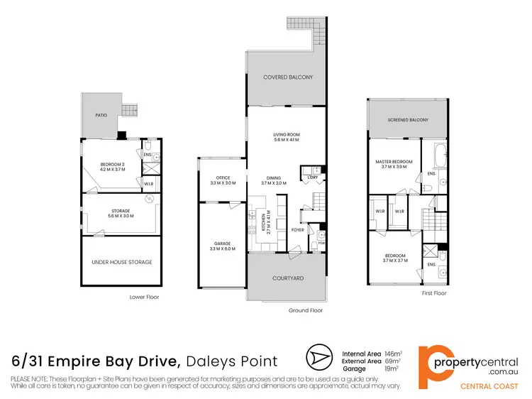 Floorplan of Homely townhouse listing, 6/31 Empire Bay Drive, Daleys Point NSW 2257