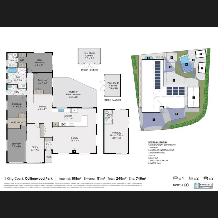 Floorplan of Homely house listing, 1 King Court, Collingwood Park QLD 4301