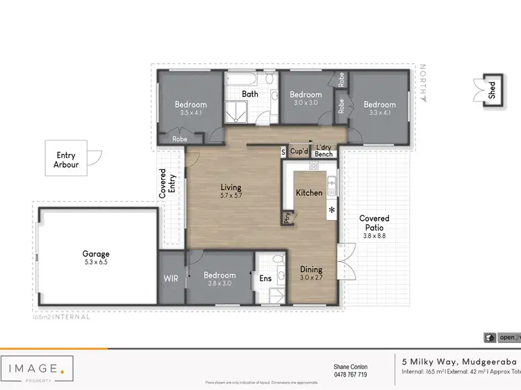 Floorplan of Homely house listing, 5 Milky Way, Mudgeeraba QLD 4213