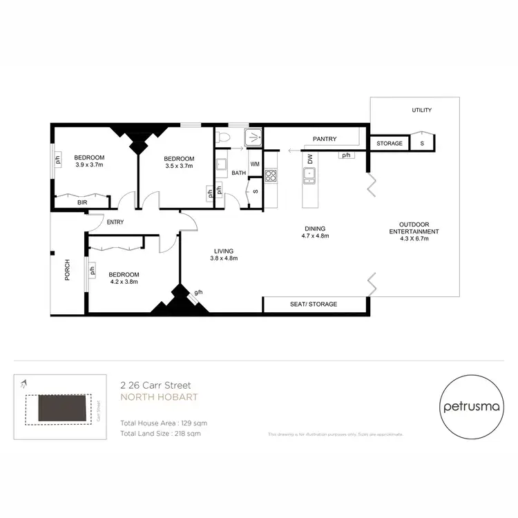 Floorplan of Homely house listing, 26 Carr Street, North Hobart TAS 7000