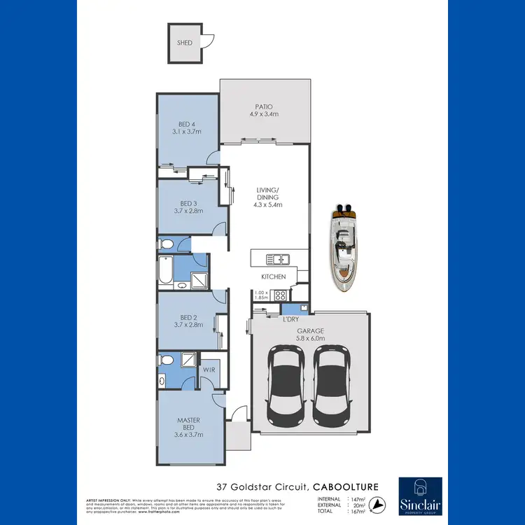 Floorplan of Homely house listing, 37 Goldstar Circuit, Caboolture QLD 4510