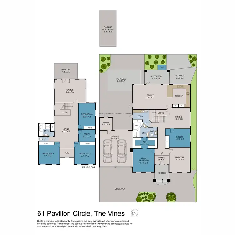 Floorplan of Homely house listing, 61 Pavilion Circle, The Vines WA 6069