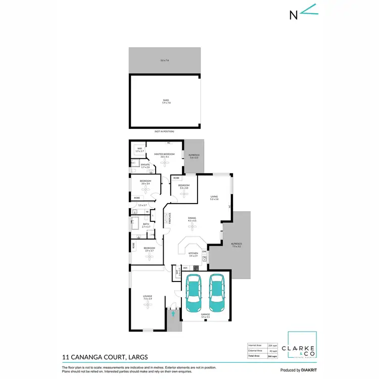 Floorplan of Homely house listing, 11 Cananga Court, Largs NSW 2320