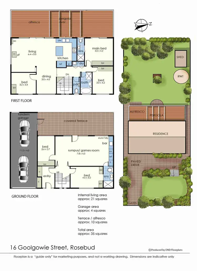 Floorplan of Homely house listing, 16 Goolgowie Street, Rosebud VIC 3939