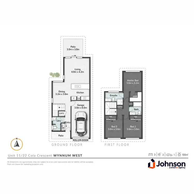 Floorplan of Homely townhouse listing, 11/22 Cola Crescent, Wynnum West QLD 4178