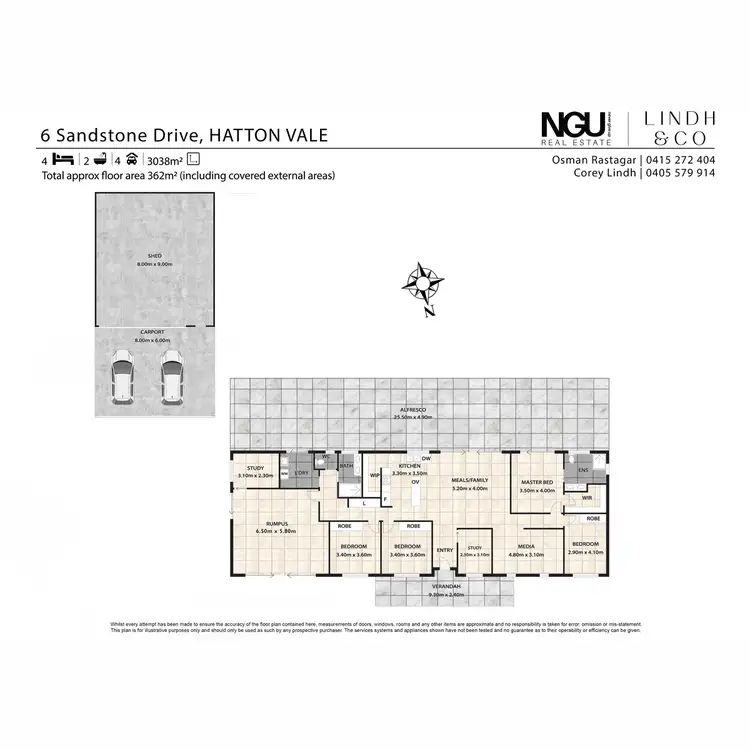 Floorplan of Homely house listing, 6 Sandstone Drive, Hatton Vale QLD 4341