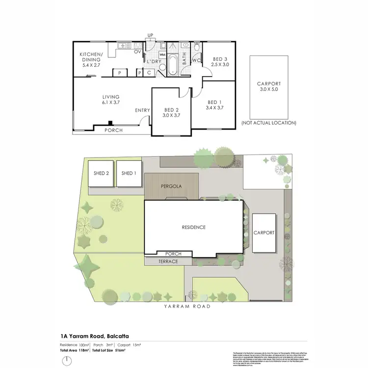 Floorplan of Homely house listing, 1A Yarram Road, Balcatta WA 6021