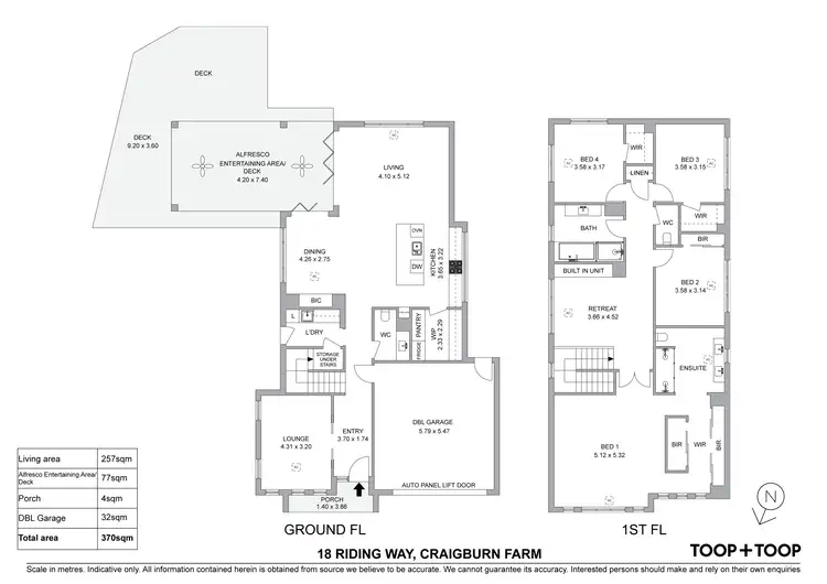 Floorplan of Homely house listing, 18 Riding Way, Craigburn Farm SA 5051