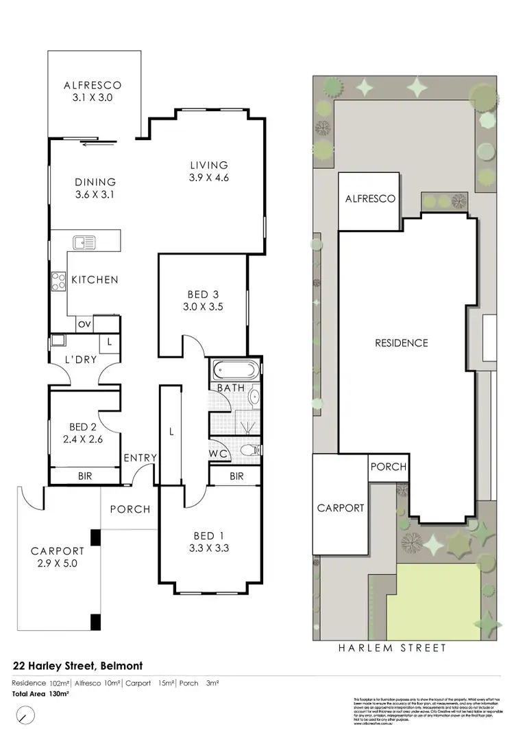 Floorplan of Homely house listing, 22 Harley Street, Belmont WA 6104
