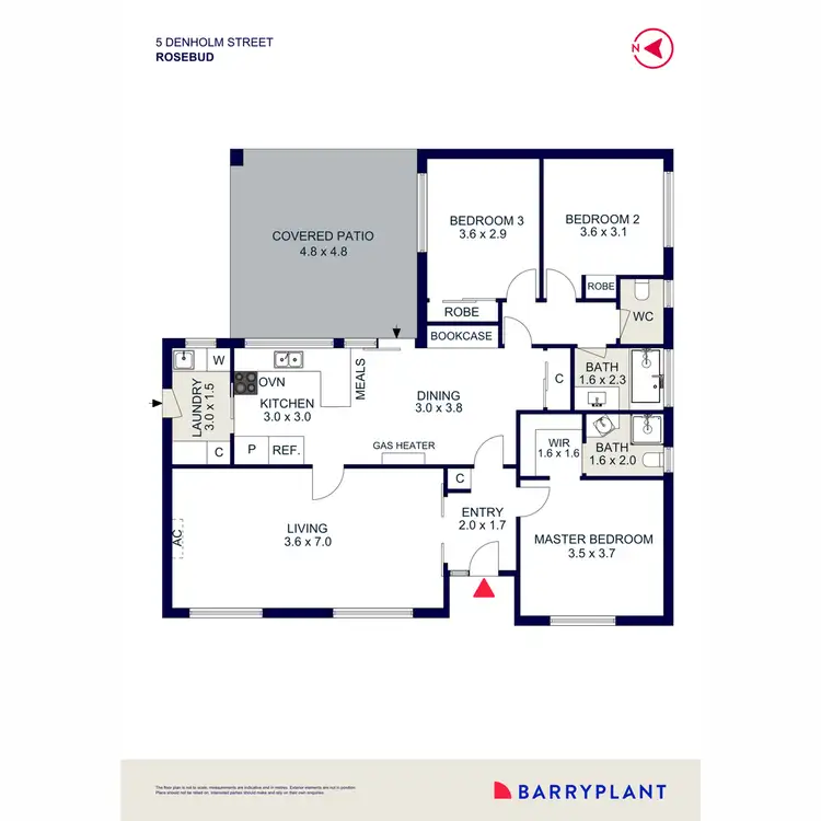 Floorplan of Homely house listing, 5 Denholm Street, Rosebud VIC 3939