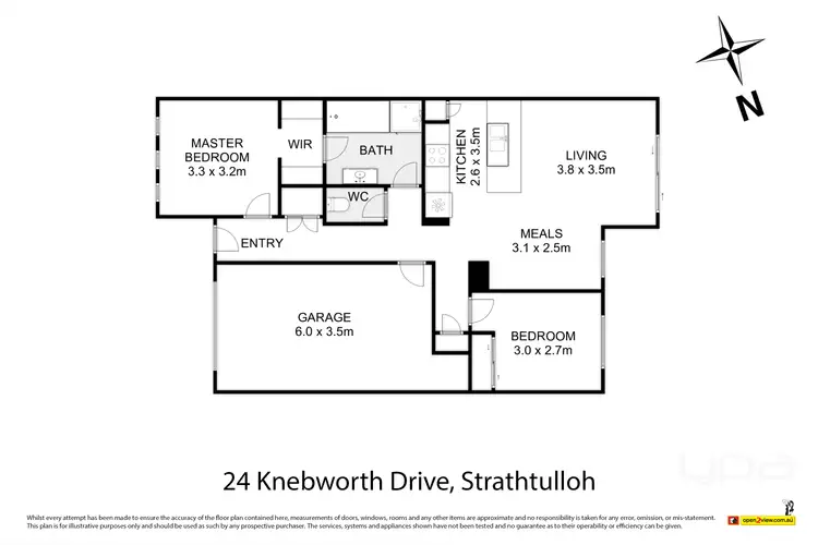 Floorplan of Homely house listing, 24 Knebworth Drive, Strathtulloh VIC 3338