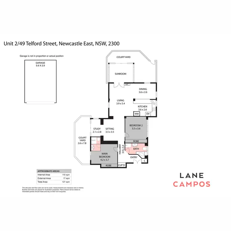 Floorplan of Homely unit listing, 2/49 Telford Street, Newcastle East NSW 2300