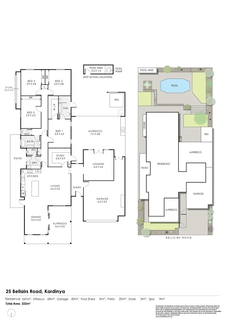 Floorplan of Homely house listing, 25 Bellairs Road, Kardinya WA 6163