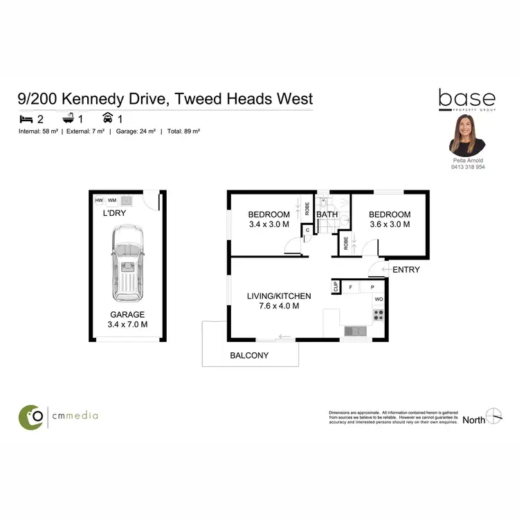 Floorplan of Homely apartment listing, 9/200 Kennedy Drive, Tweed Heads West NSW 2485