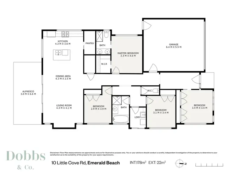 Floorplan of Homely house listing, 10 Little Cove Road, Emerald Beach NSW 2456