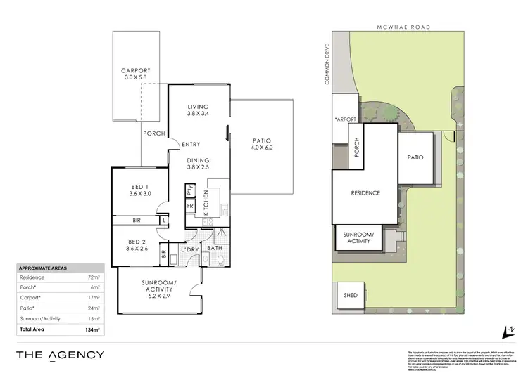 Floorplan of Homely house listing, 15A Mcwhae Road, Hillarys WA 6025