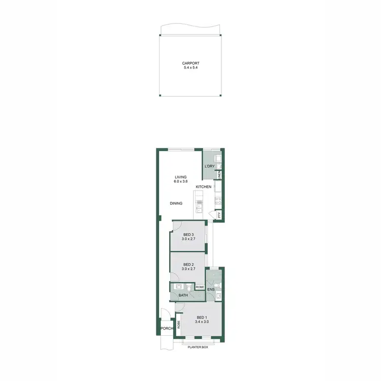 Floorplan of Homely house listing, 4 Helcia View, Treeby WA 6164