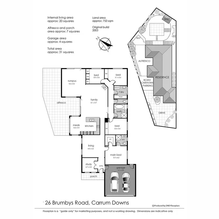 Floorplan of Homely house listing, 26 Brumbys Road, Carrum Downs VIC 3201