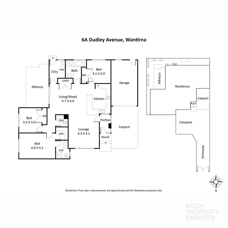 Floorplan of Homely house listing, 6A Dudley Avenue, Wantirna VIC 3152