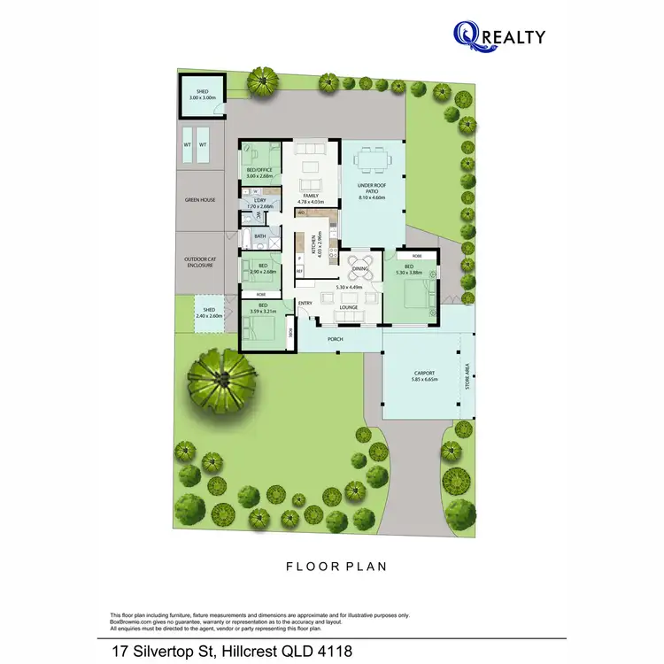 Floorplan of Homely house listing, 17 Silvertop Street, Hillcrest QLD 4118