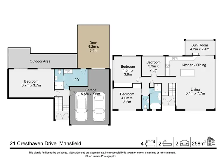 Floorplan of Homely house listing, 21 Cresthaven Drive, Mansfield QLD 4122