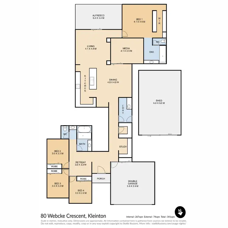 Floorplan of Homely house listing, 80 Webcke Crescent, Kleinton QLD 4352