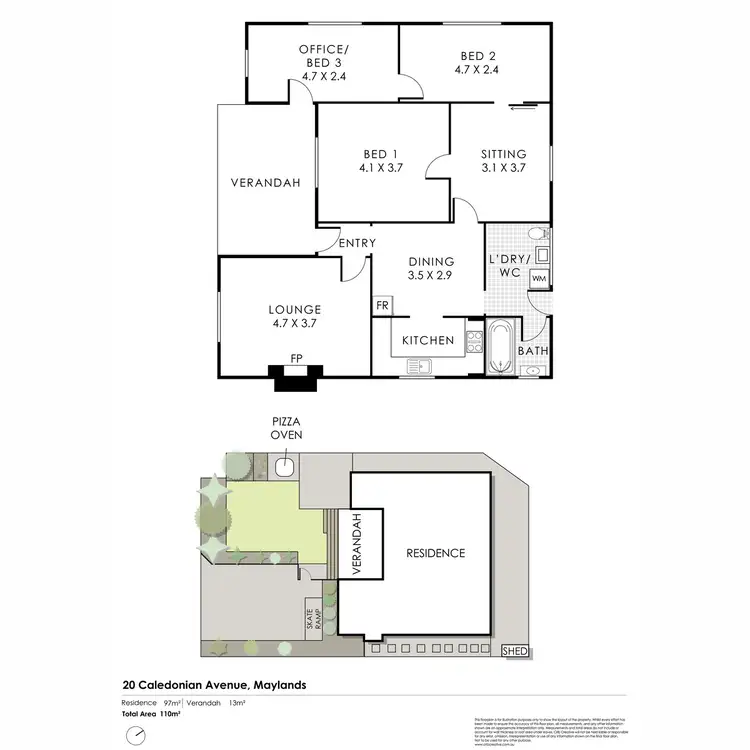 Floorplan of Homely house listing, 20 Caledonian Avenue, Maylands WA 6051
