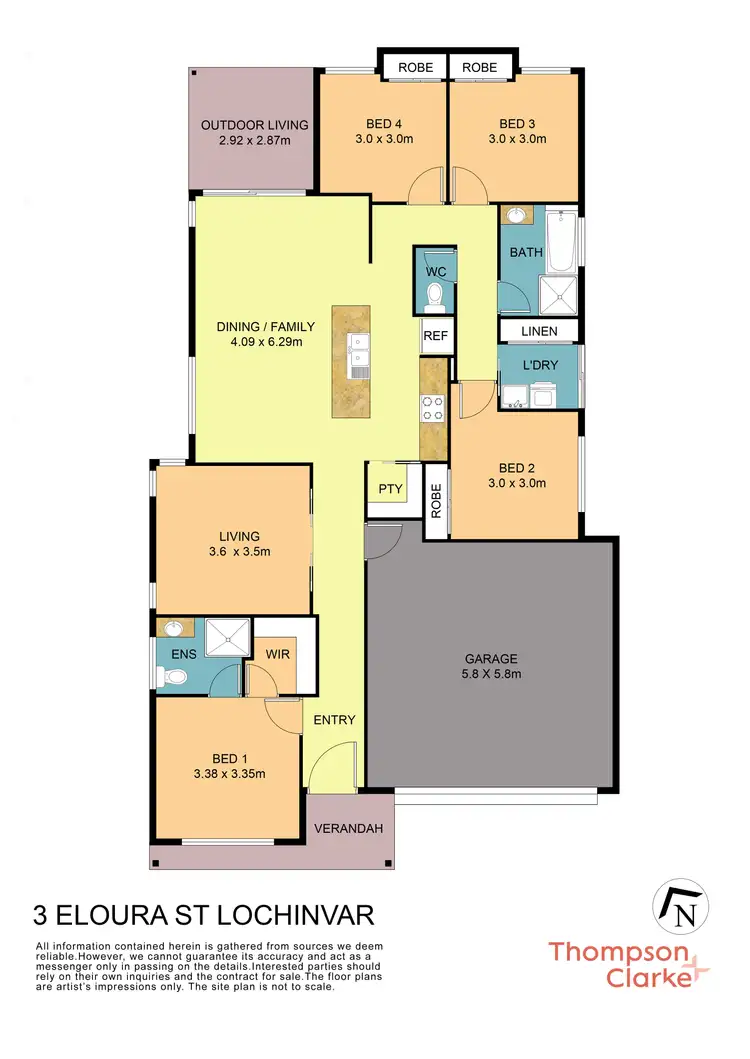 Floorplan of Homely house listing, 3 Eloura Street, Lochinvar NSW 2321