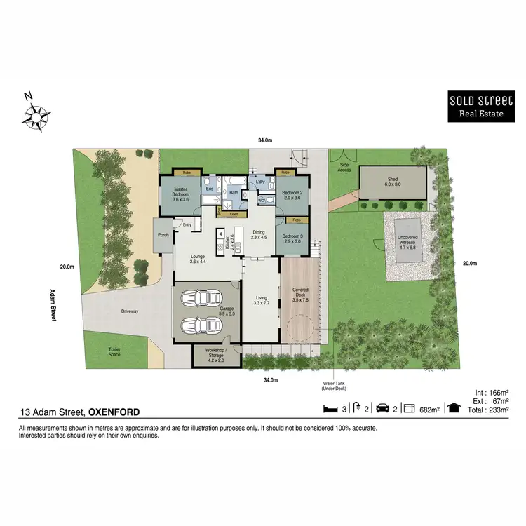 Floorplan of Homely house listing, 13 Adam Street, Oxenford QLD 4210