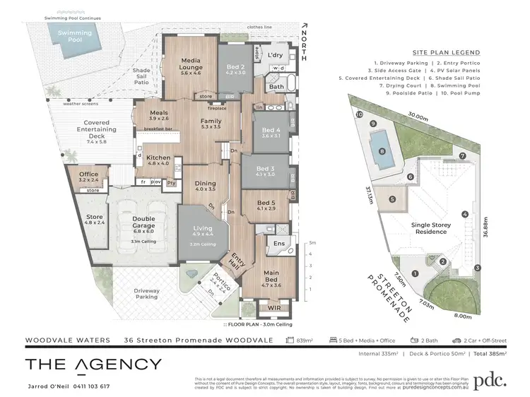 Floorplan of Homely house listing, 36 Streeton Promenade, Woodvale WA 6026