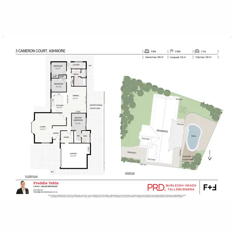 Floorplan of Homely house listing, 3 Cameron Court, Ashmore QLD 4214