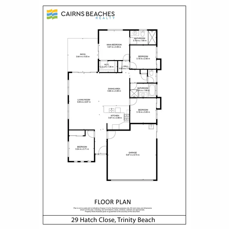Floorplan of Homely house listing, 29 Hatch Close, Trinity Beach QLD 4879