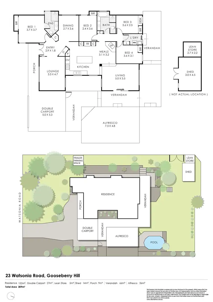 Floorplan of Homely house listing, 23 Watsonia Road, Gooseberry Hill WA 6076