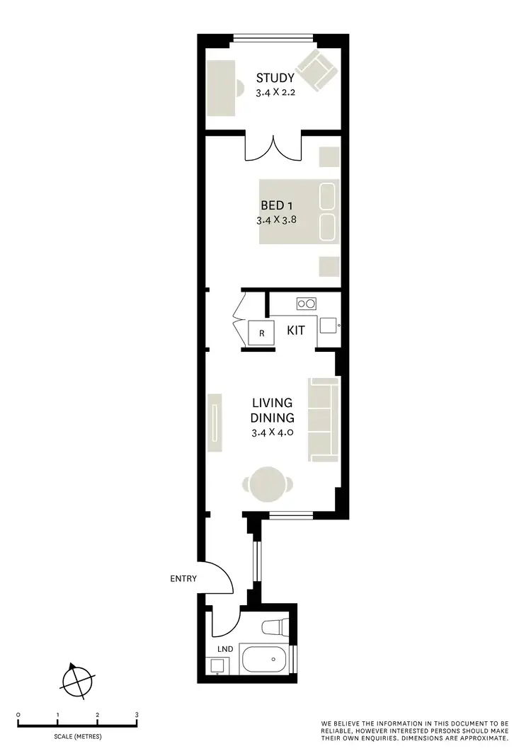 Floorplan of Homely apartment listing, 7/44 Hardie Street, Darlinghurst NSW 2010