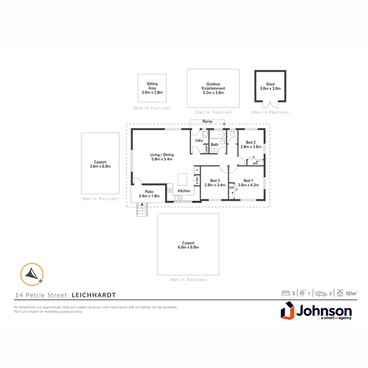 Floorplan of Homely house listing, 14 Petrie Street, Leichhardt QLD 4305