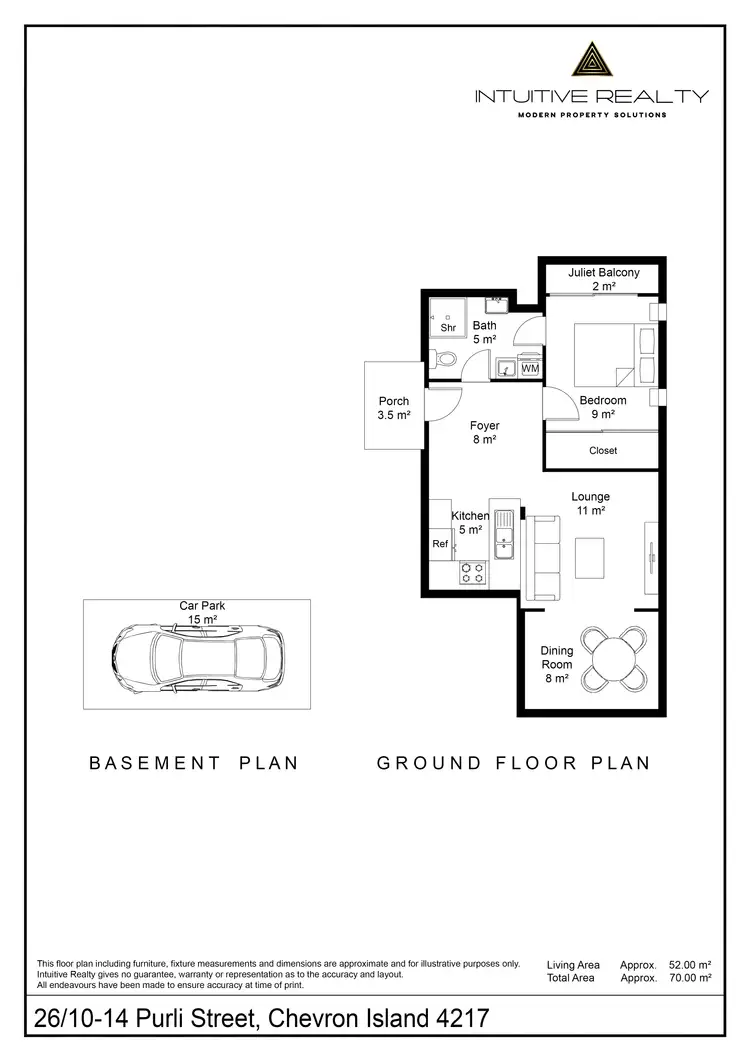 Floorplan of Homely apartment listing, 26/10-14 Purli Street, Chevron Island QLD 4217