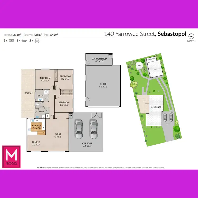 Floorplan of Homely house listing, 140 Yarrowee Street, Sebastopol VIC 3356