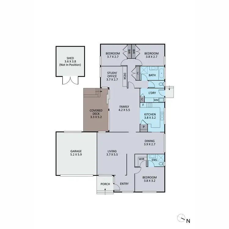 Floorplan of Homely house listing, 32 Cheryl Crescent, Ferntree Gully VIC 3156