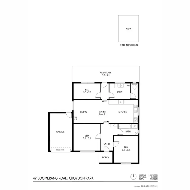 Floorplan of Homely house listing, 49 Boomerang Road, Croydon Park SA 5008
