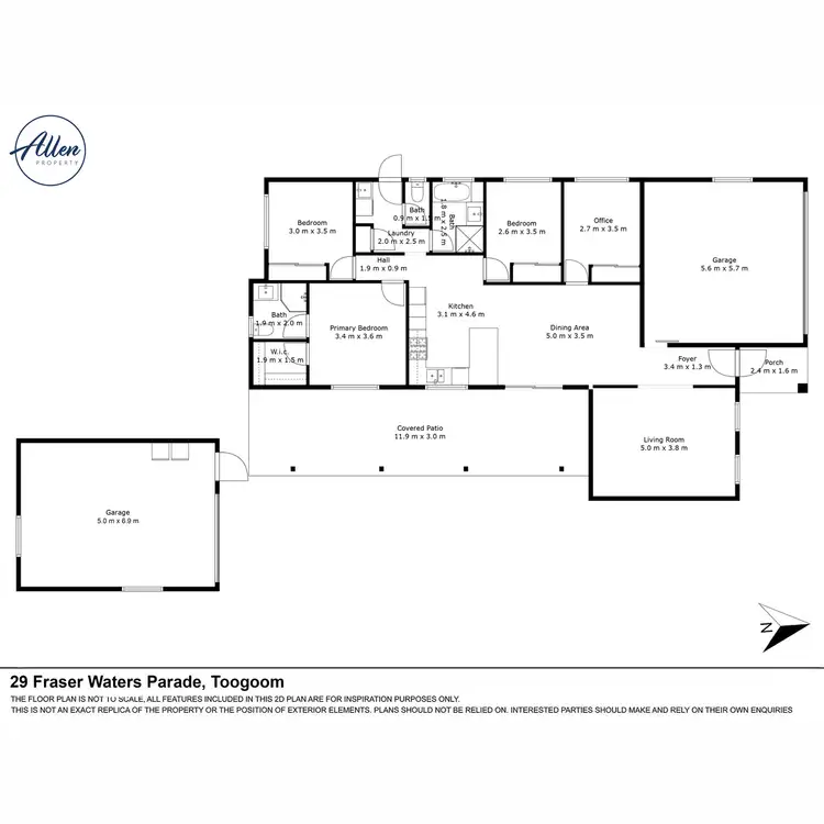 Floorplan of Homely house listing, 29 Fraser Waters Parade, Toogoom QLD 4655