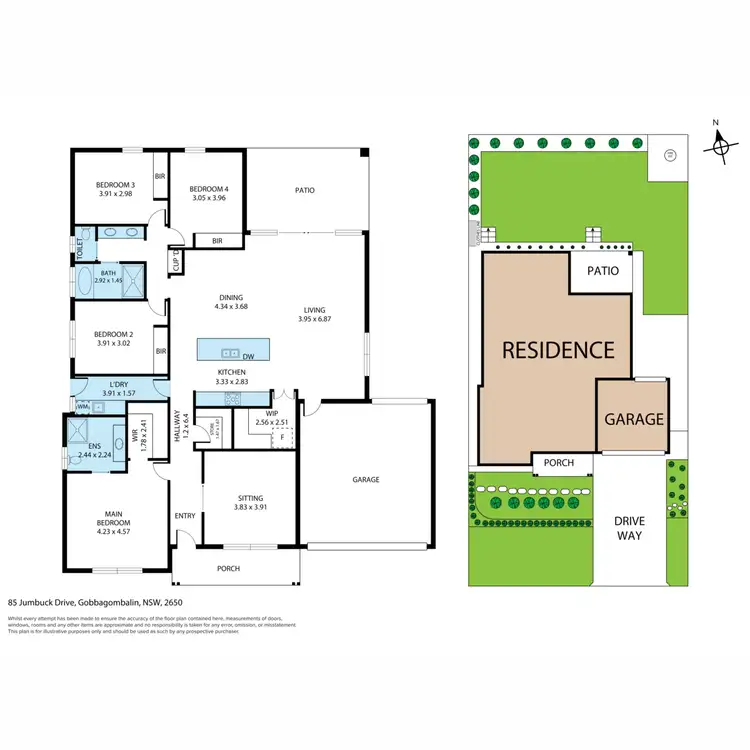 Floorplan of Homely house listing, 85 Jumbuck Drive, Gobbagombalin NSW 2650