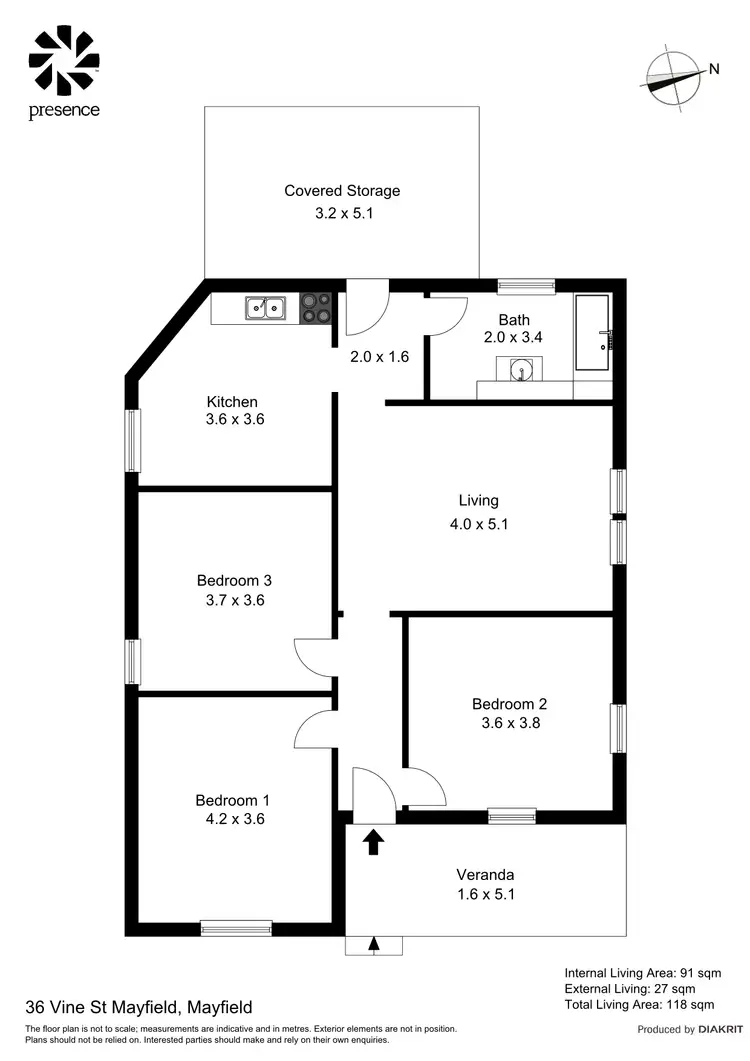 Floorplan of Homely house listing, 36 Vine Street, Mayfield NSW 2304