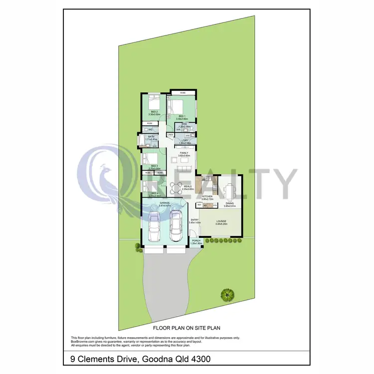 Floorplan of Homely house listing, 9 Clements Drive, Goodna QLD 4300